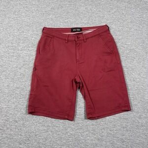 DU/ER Live Free Journey Shorts Mens 30 Red 9" Inseam Chino Stretch Travel